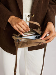 Haven Mini Crossbody Bag in Vegan Suede